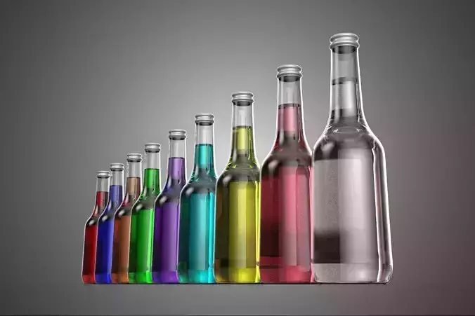 NON-ALCOHOLIC PURE REFRESHMENT FLAVOR BEVERAGE SOFT DRINK BOTTLE