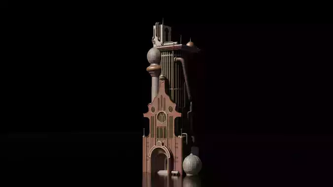 Steampunk Building - House 25