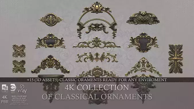 4K Classical Ornaments  