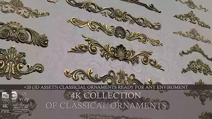 Collection Of Classical Ornaments  
