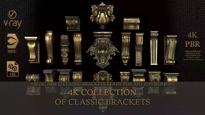 Collection of classic brackets  