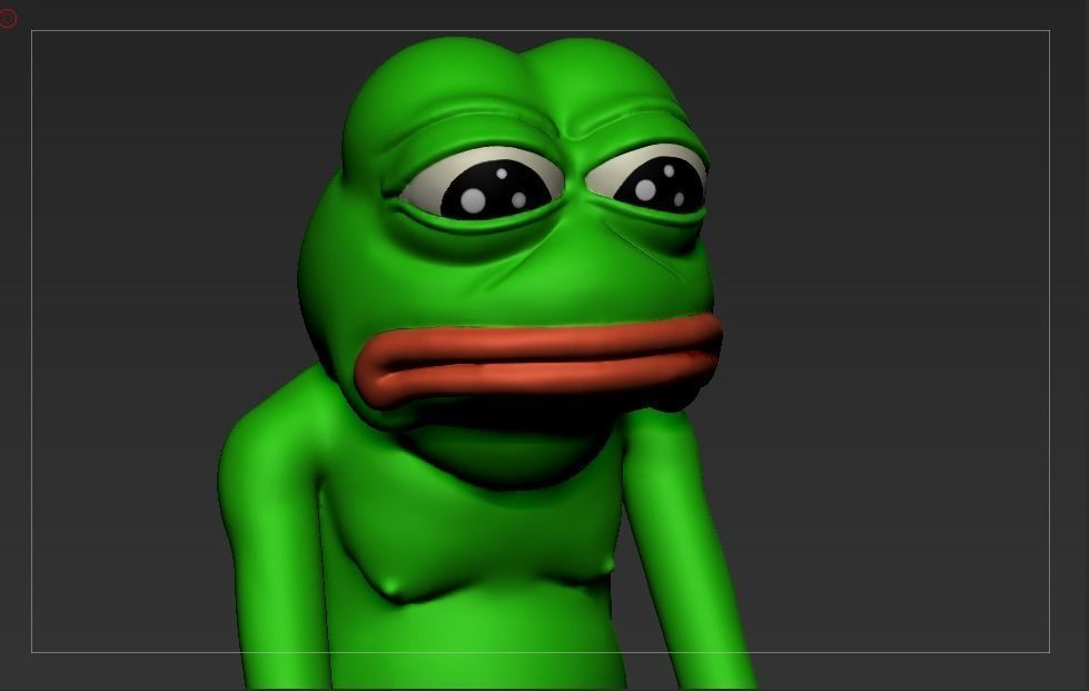 Sad Pepe the frog Free 3D print model_5