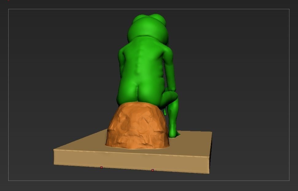Sad Pepe the frog Free 3D print model_1