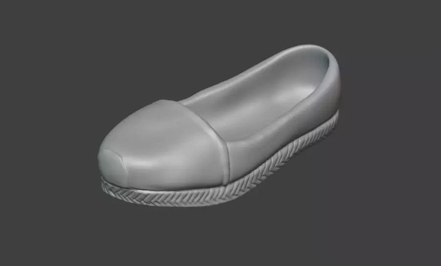 French espadrilles Summer shoes for the doll STL OBJ 3D print model