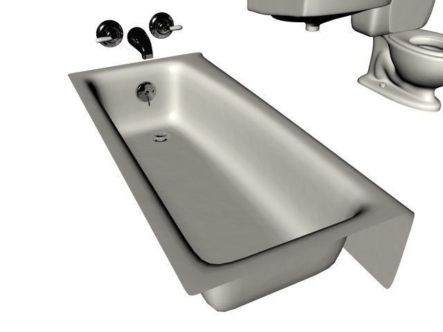bathroom objects 3D model 3D model_2