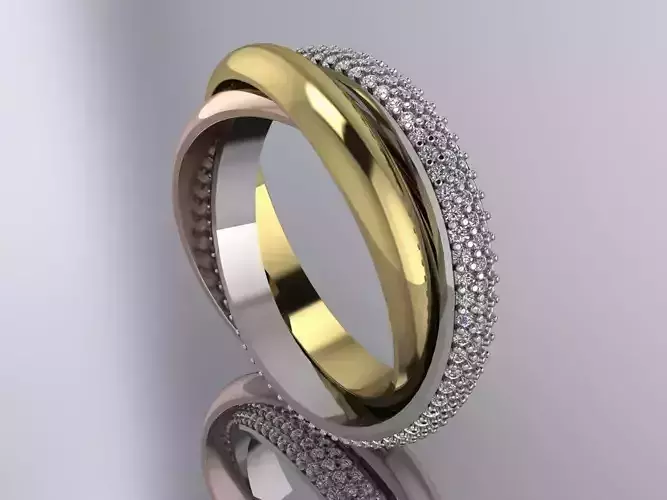 Trinity Ohrringe Ring Brand Jewelry Gold 