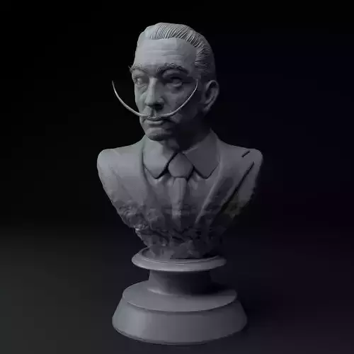 Salvador Dali Premium 3D Bust STL