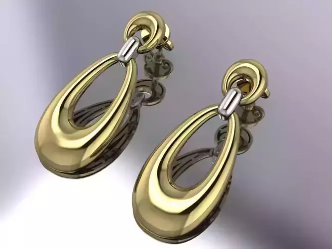Elegant Earrings Jewelry Brand Gold