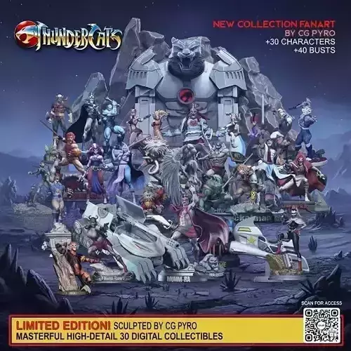 Thundercats collection 30 characters and 40 busts