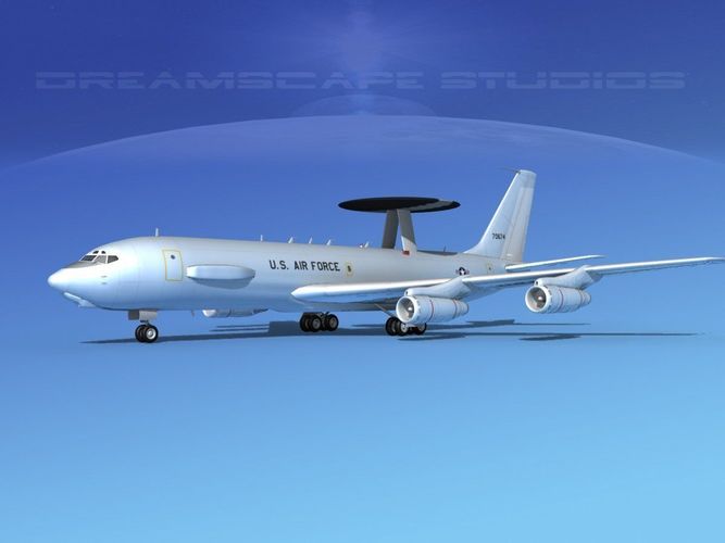 Boeing E-3C Sentry USAF 3D model