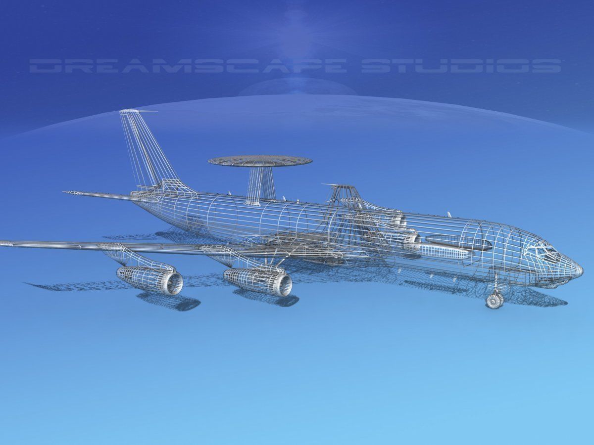 Boeing E-3C Sentry ZZ USAF 3D model_15