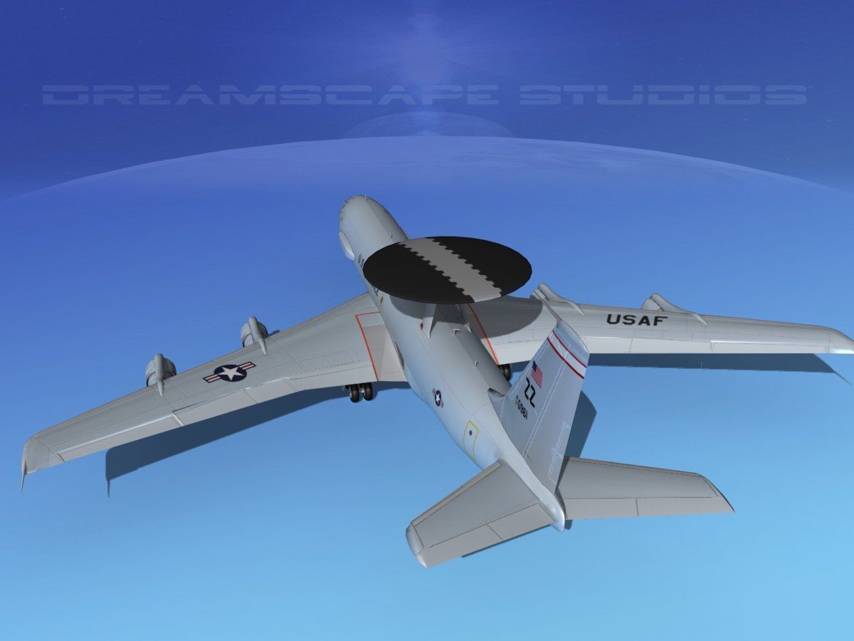 Boeing E-3C Sentry ZZ USAF 3D model_7