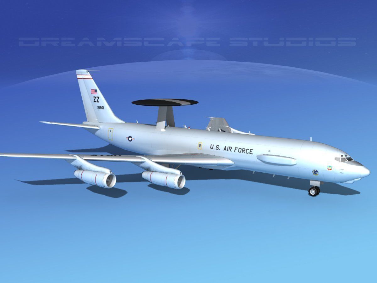Boeing E-3C Sentry ZZ USAF 3D model_3