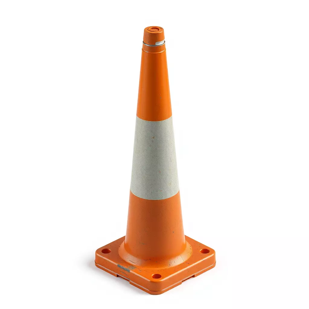 Realistic Traffic Safety Cone Prop Low-poly 3D model