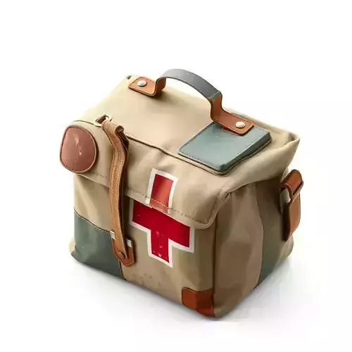 Vintage First Aid Kit Bag