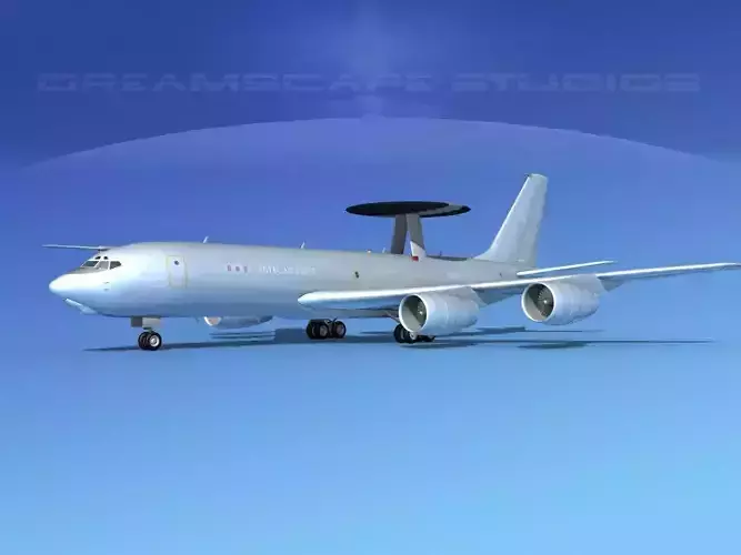 Boeing E-3D AEW RAF 3D model