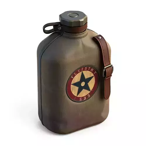 Vintage Military Canvas Canteen