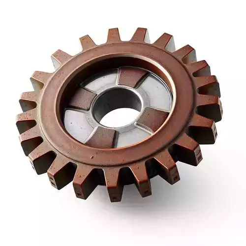 Rusty Industrial Gear Wheel
