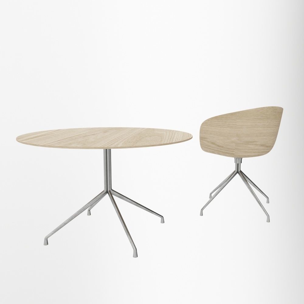 Chair and table from HAY  3D model_2