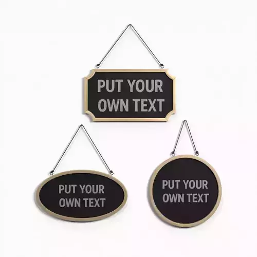 Display Sign - Master Wooden Wall Message Trio