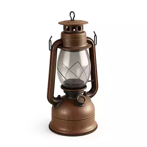 Rustic Vintage Metal Oil Lantern