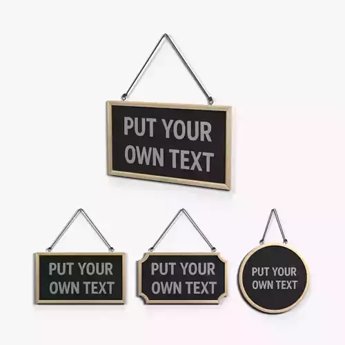 Display Sign - Signature Wooden Wall Message Trio