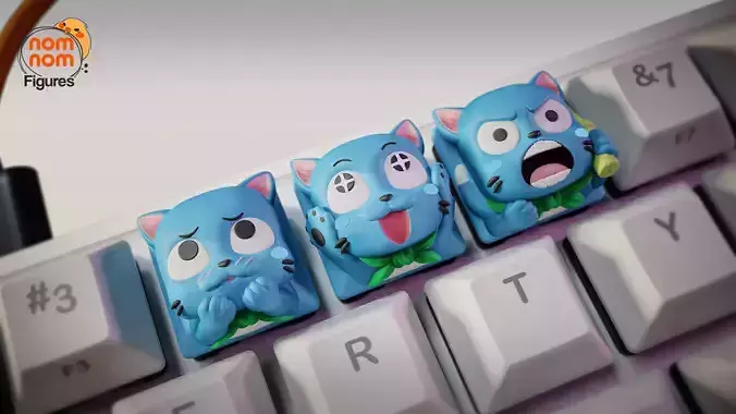 Happy - Fairy Tail - Keycaps