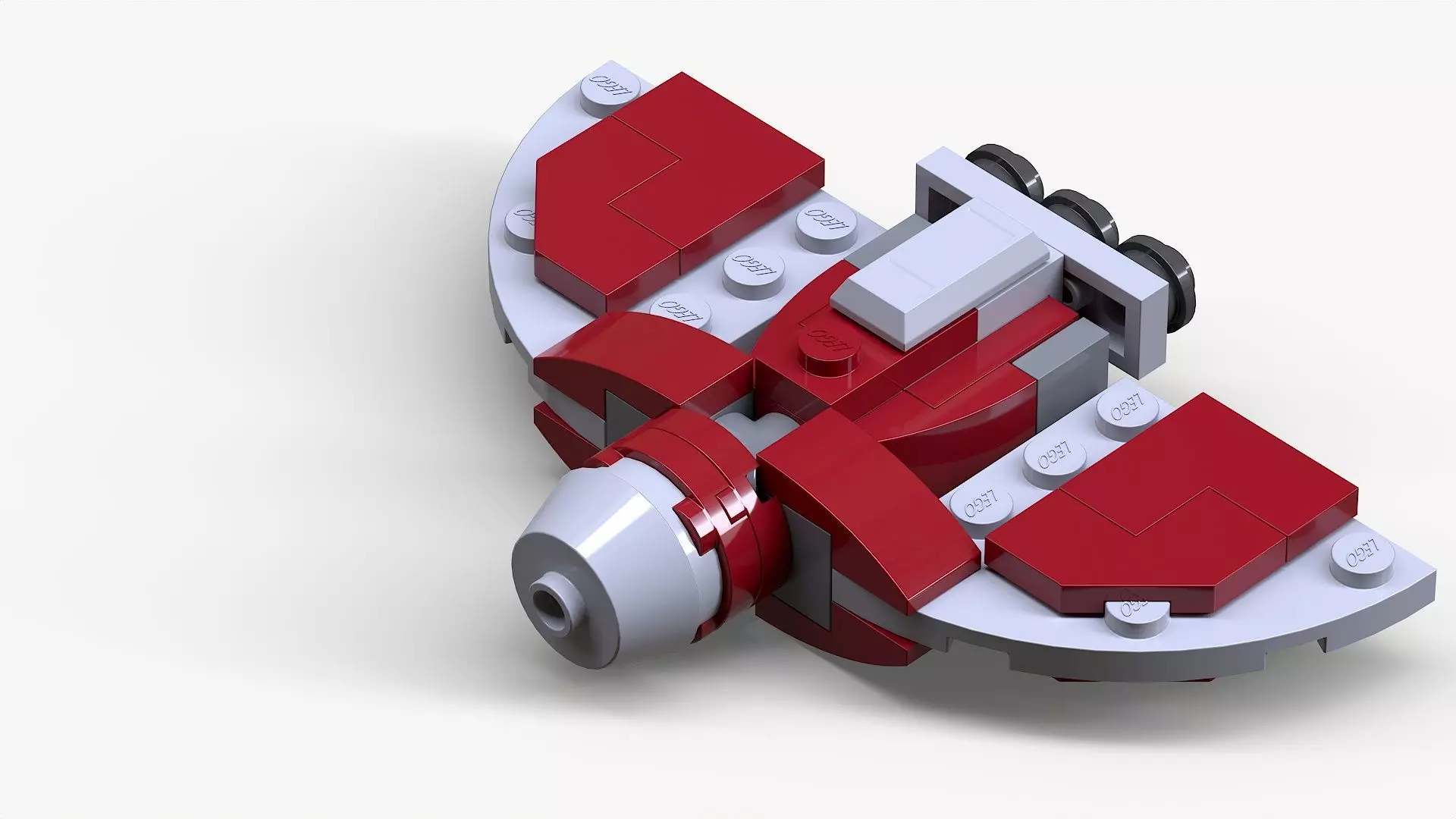 Lego T-6 Jedi Shuttle Low-poly 3D model