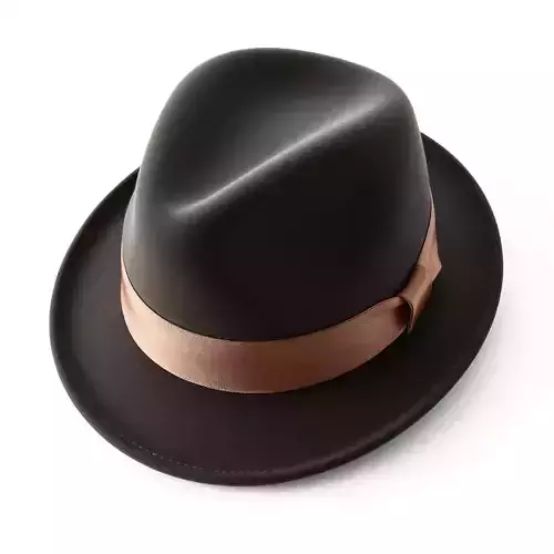 Classic Fedora Hat with Ribbon