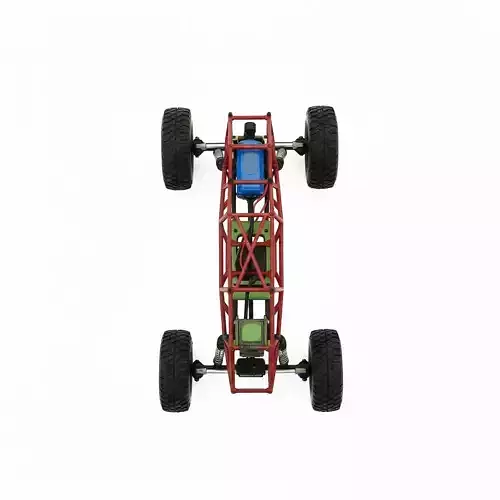 Rock Crawler Chassis Low-poly 3D model 3