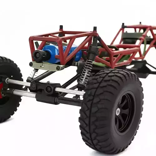Rock Crawler Chassis Low-poly 3D model 2