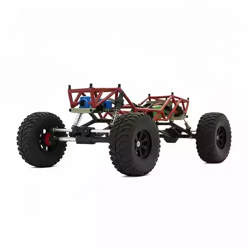 Rock Crawler Chassis Low-poly 3D model 6