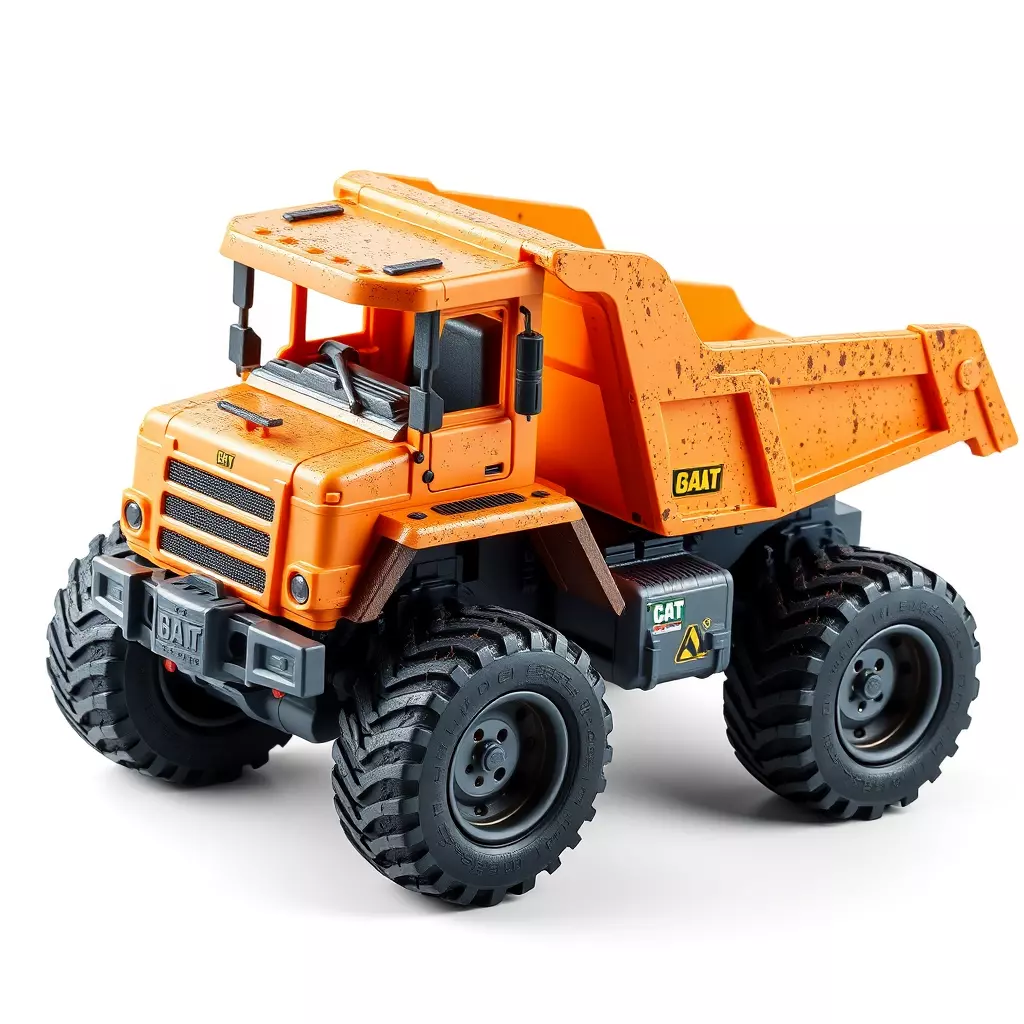 Rugged Construction Dump Truck Low-poly 3D model