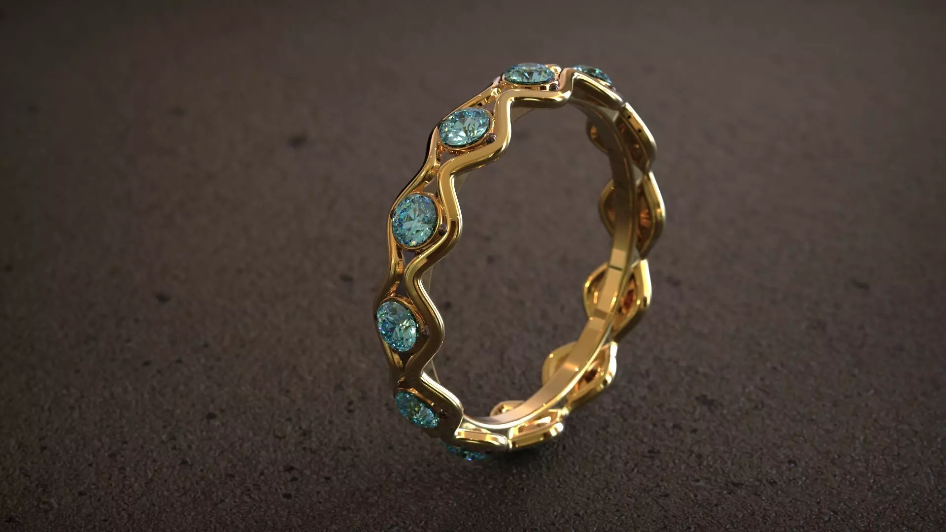 Jewerly RIng women design gold fashion stl 3D print model