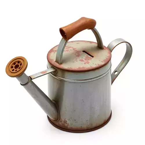 Rustic Watering Can Piggy Bank