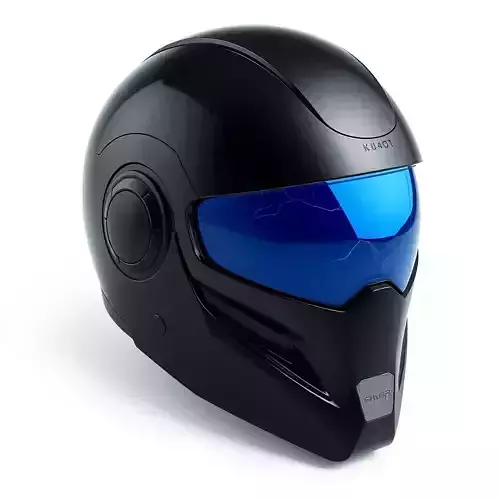Futuristic Motorcycle Helmet with Visor