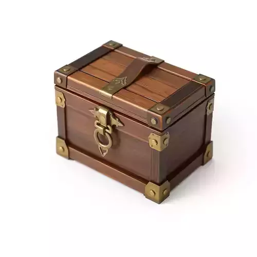 Ornate Wooden Treasure Chest