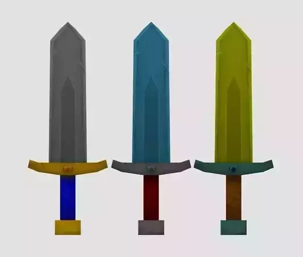 Blade Pack Free low-poly 3D model