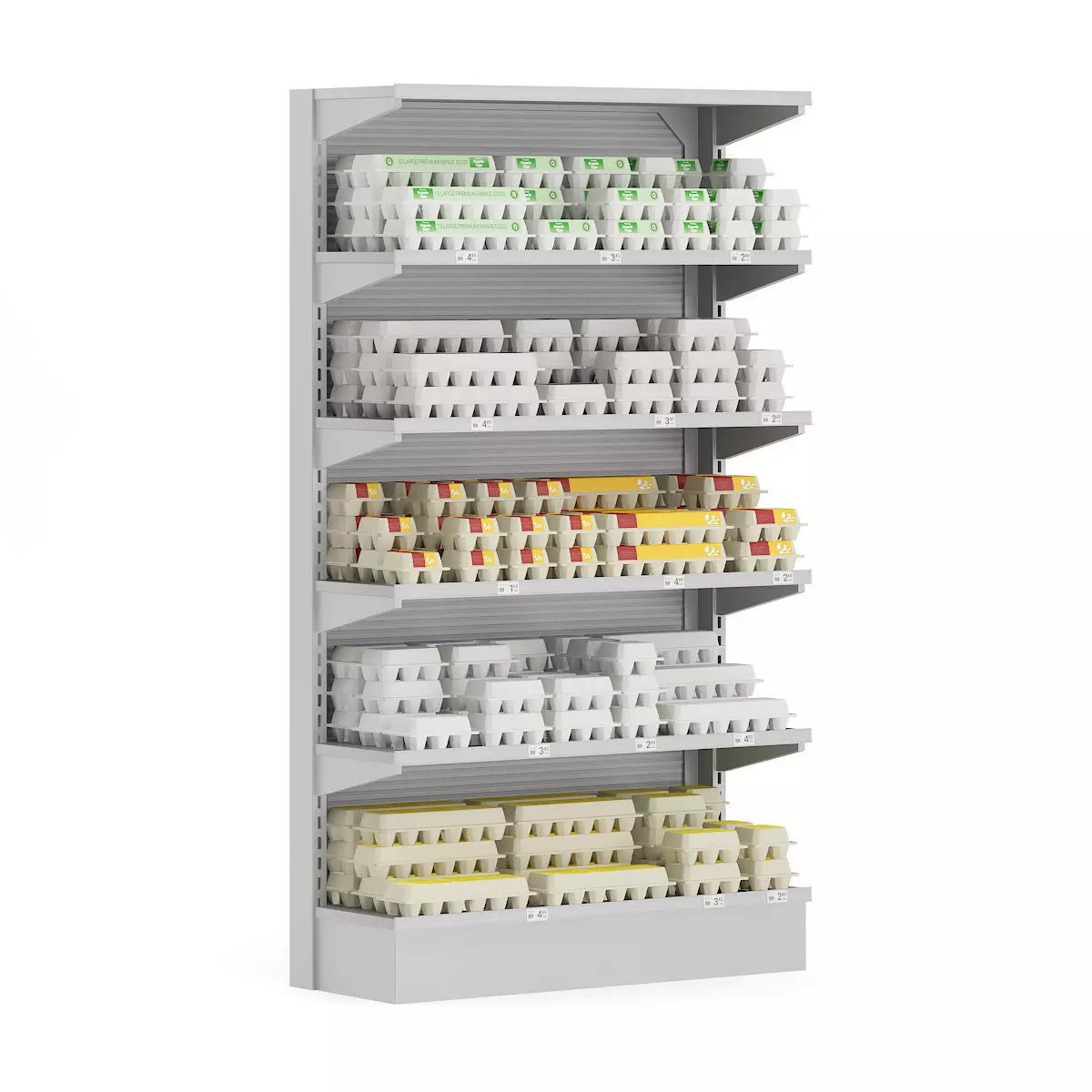 Market Shelf - Eggs 3D model_0