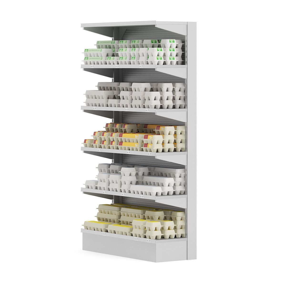 Market Shelf - Eggs 3D model_4