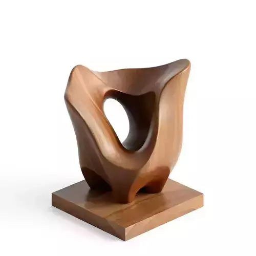 Modern Abstract Wooden Art Sculpture