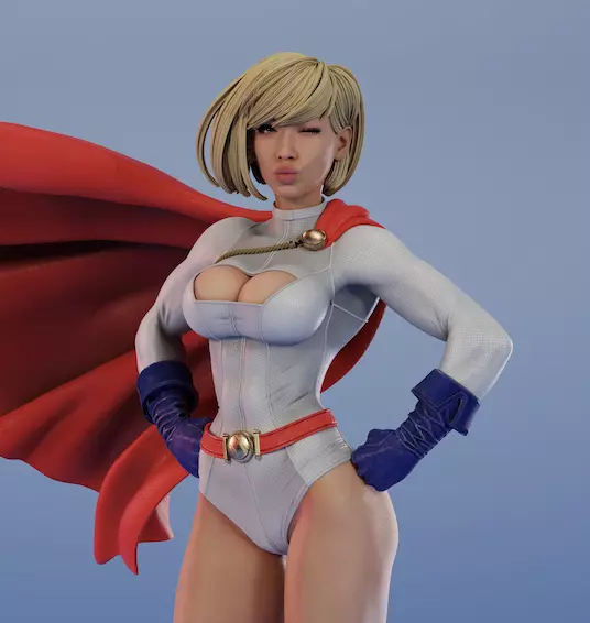 PowerGirl by ES Monster 3D print model