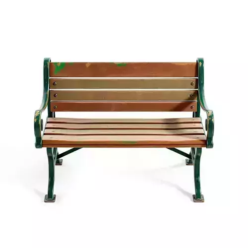 Vintage Distressed Outdoor Park Bench