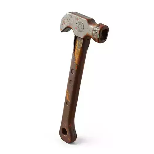 Rusty Claw Hammer 3D Model