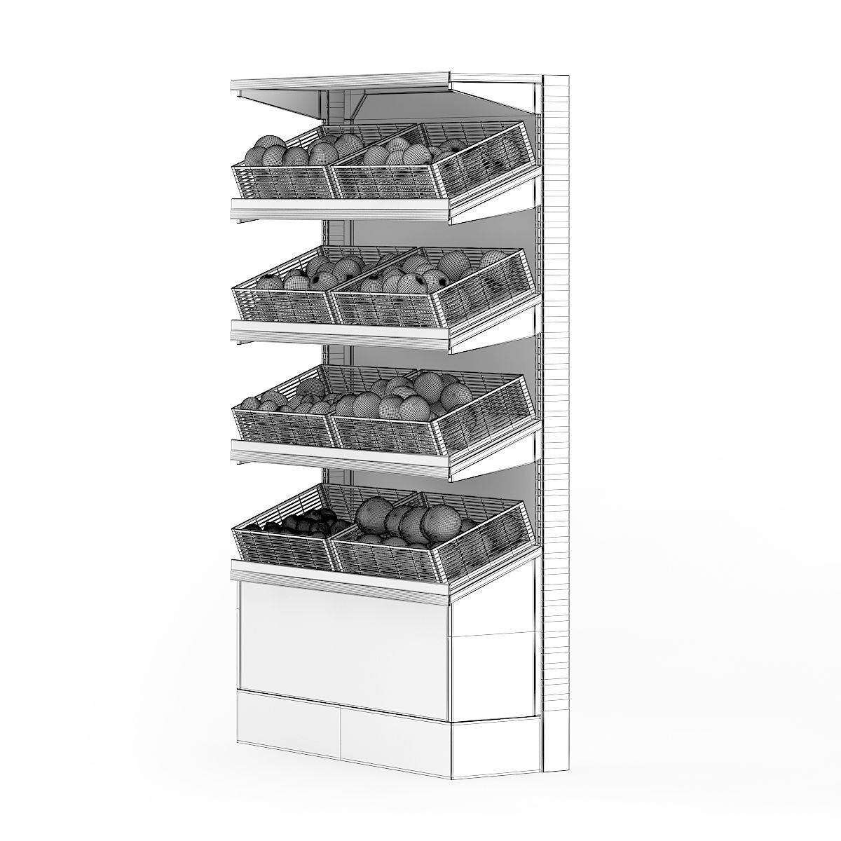 Market Shelf - Fruits 3D model_3