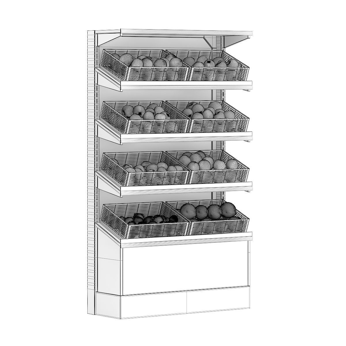 Market Shelf - Fruits 3D model_5