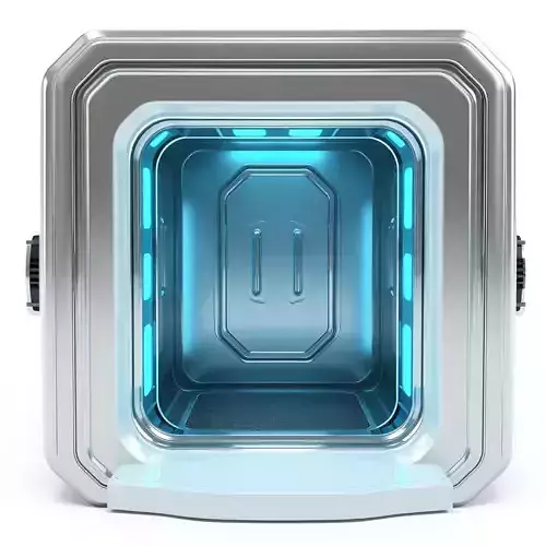 Futuristic Metallic Container