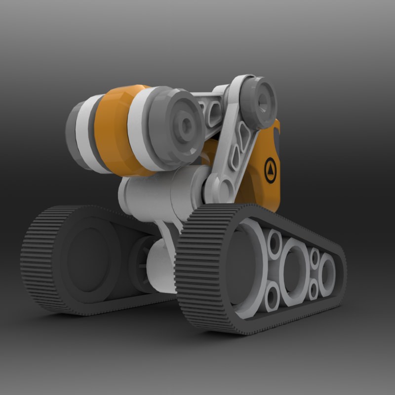 Tread Bot 2 0 3D print model_4
