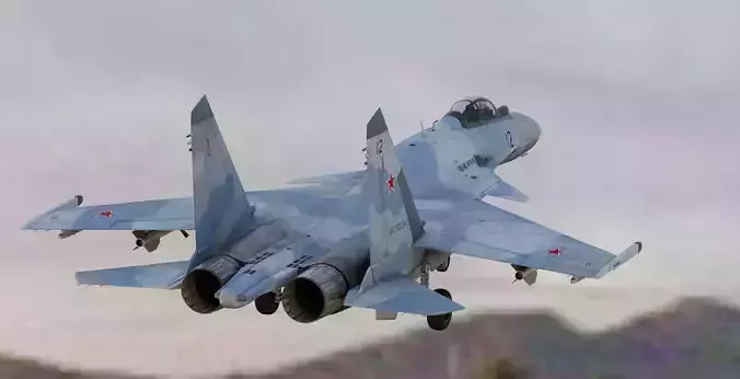 Russian Fighter Jet Sukhoi SU-37 Flanker-F Terminator