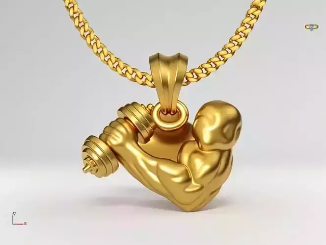 Dumble pendant charms - one inch pendant 3D print model